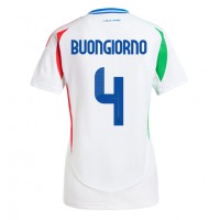 Italy Alessandro Buongiorno #4 Replica Away Shirt Ladies Euro 2024 Short Sleeve